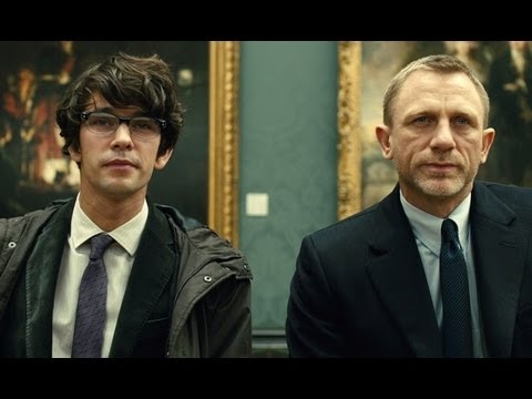 Q (wearing the Univo U5 C1) in Skyfall with 007 